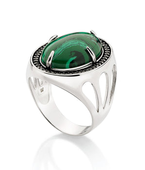 PLATINUM A DROP OF NATURE MAXI RING