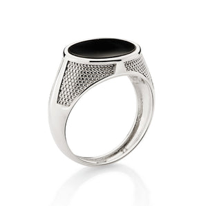 mens PLATINUM ONYX RING