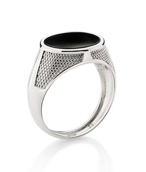 mens PLATINUM ONYX RING
