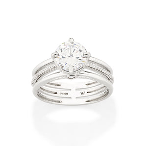 PLATINUM INFINITY BAND ENGAGEMENT RING