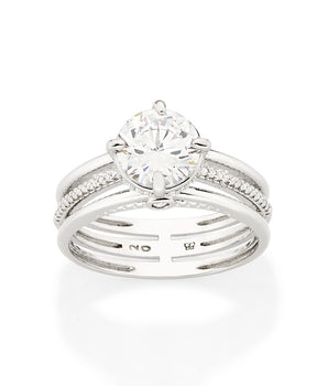 PLATINUM INFINITY BAND ENGAGEMENT RING
