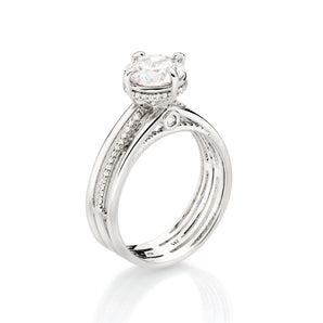 PLATINUM INFINITY BAND ENGAGEMENT RING