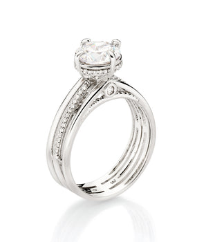 PLATINUM INFINITY BAND ENGAGEMENT RING