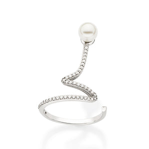 PLATINUM MODERN WEDDING MAXI RING