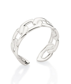 PLATINUM CHAIN ADJUSTABLE RING