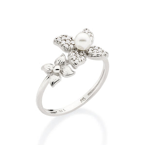 PLATINUM FLOWER GARDEN RING