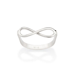 PLATINUM ETERNITY SKINNY RING