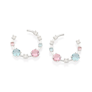 PLATINUM EARLY MORNING HOOP EARRINGS