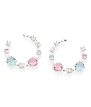PLATINUM EARLY MORNING HOOP EARRINGS