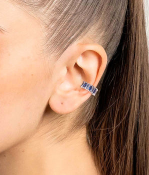 PLATINUM BLUE SKIES EAR CUFF