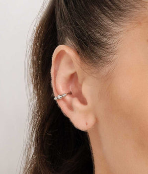 PLATINUM SPRING EAR CUFF