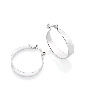 PLATINUM PLATED RING EARRING