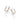 PLATINUM PLATED RING EARRING