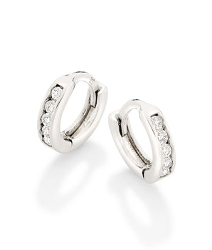 PLATINUM PLATED RING EARRING