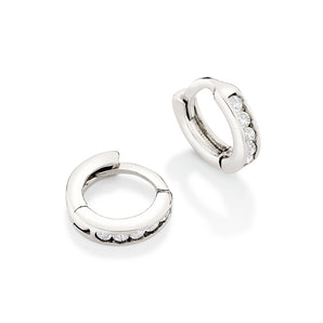 PLATINUM PLATED RING EARRING