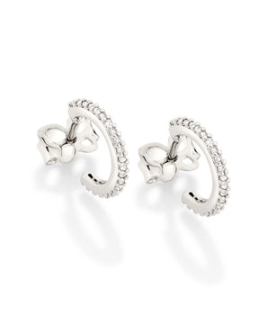 PLATINUM EARRING WITH ZIRCONIA