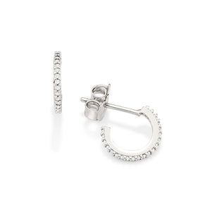 PLATINUM EARRING WITH ZIRCONIA