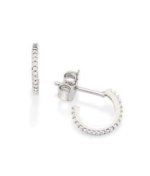 PLATINUM EARRING WITH ZIRCONIA
