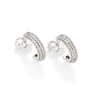 PLATINUM EARRING WITH ZIRCONIA