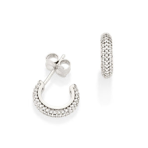 PLATINUM EARRING WITH ZIRCONIA