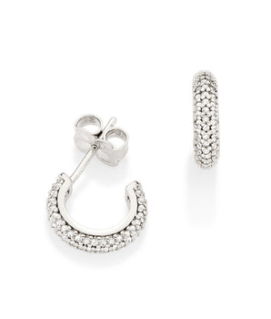 PLATINUM EARRING WITH ZIRCONIA