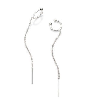 PLATINUM CHAIN EAR CUFF