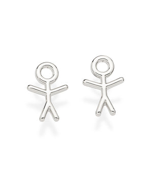 PLATINUM MY BOY STUD EARRINGS