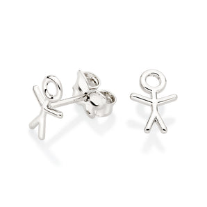 PLATINUM MY BOY STUD EARRINGS