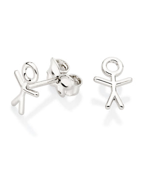 PLATINUM MY BOY STUD EARRINGS