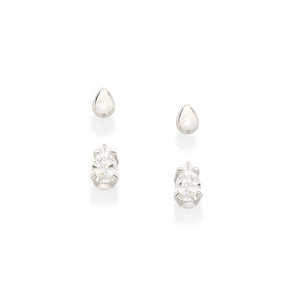PLATINUM DEW DROPS STUD EARRINGS KIT