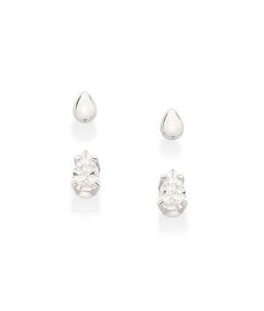 PLATINUM DEW DROPS STUD EARRINGS KIT