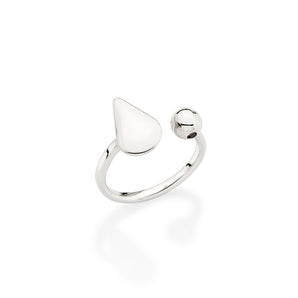 PLATINUM DEW DROPS EAR CUFF
