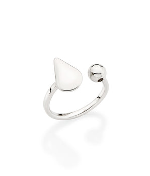 PLATINUM DEW DROPS EAR CUFF