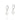 PLATINUM FOUR LEAF CLOVER “SORTE” (LUCK) HUGGIE EARRINGS