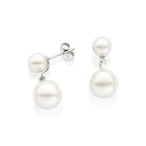PLATINUM FOREVER AND ALWAYS DANGLY EARRINGS