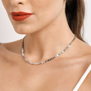 PLATINUM SEQUIN NECKLACE