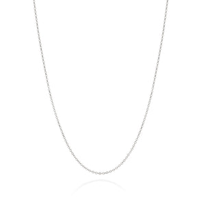 PLATINUM CABLE LINK CHAIN NECKLACE - 80CM (31.5IN)