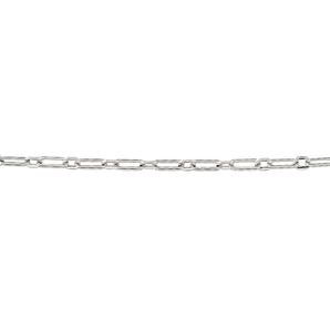 PLATINUM MEN'S PAPER CLIP CHAIN