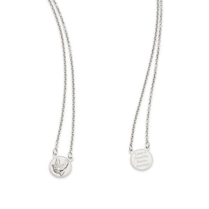 PLATINUM HOLY SPIRIT SCAPULAR NECKLACE