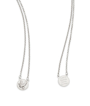 PLATINUM HOLY SPIRIT SCAPULAR NECKLACE