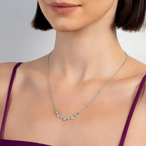 PLATINUM LOVELY HEART NECKLACE