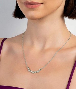 PLATINUM LOVELY HEART NECKLACE