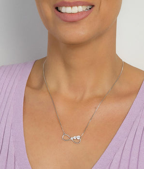 PLATINUM FOREVER LOVE NECKLACE