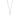 PLATINUM VERTICAL INFINITY SIGN PENDANT