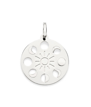 PLATINUM MOON PHASES PENDANT
