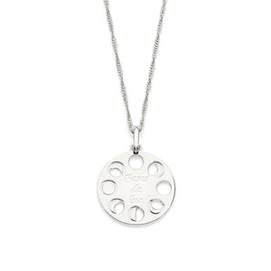 PLATINUM MOON PHASES PENDANT