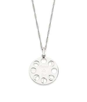 PLATINUM MOON PHASES PENDANT