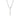 PLATINUM MEN'S SKINNY CROSS PENDANT