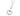 PLATINUM STUDDED HEART LETTER PENDANT
