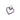 PLATINUM STUDDED HEART PENDANT IN PURPLE